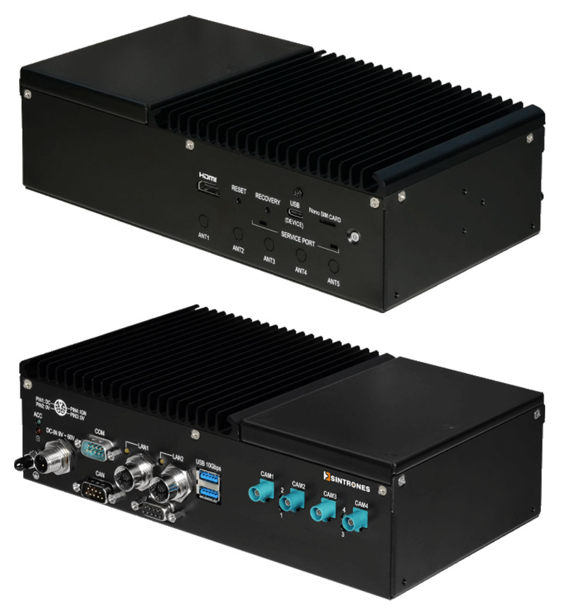 Sintrones IBOX-601-M12X-01-ONX8-S05 (NVIDIA Jetson Orin NX Fanless Edge AI, <b>8GB, 480GB SSD</B>)